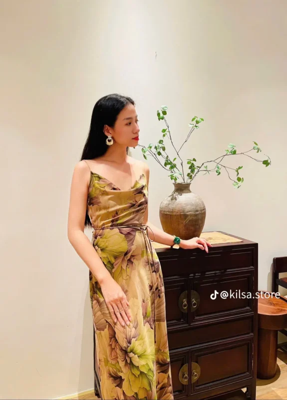 Lala-Dress-Dam-Lua-Co-Do-Hoa-Xanh-1-KILSA