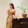 Lala-Dress-Dam-Lua-Co-Do-Hoa-Xanh-2-KILSA